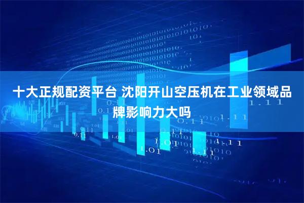 十大正规配资平台 沈阳开山空压机在工业领域品牌影响力大吗